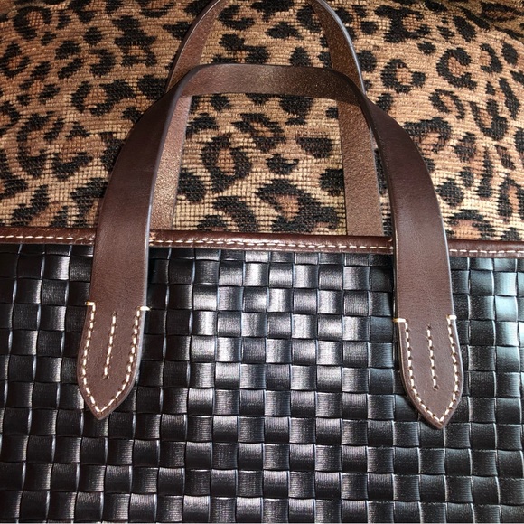 Dooney & Bourke Woven Leather Handbag - Picture 5 of 10